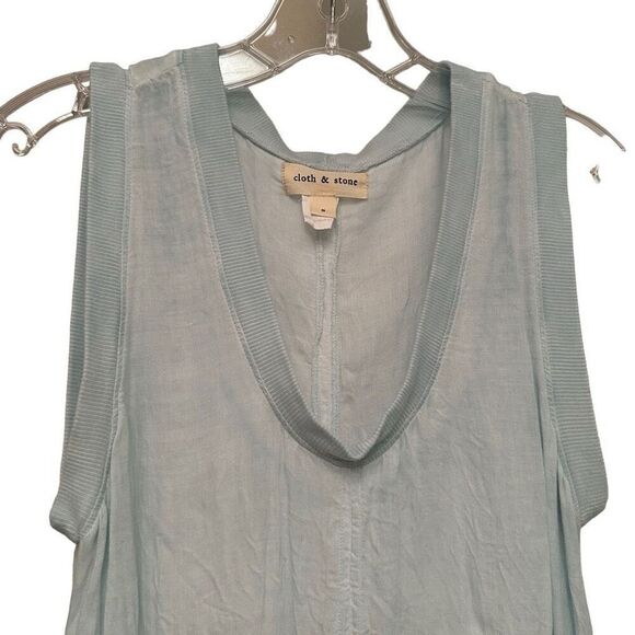 Cloth & Stone burnout mint green tank - Picture 6 of 7